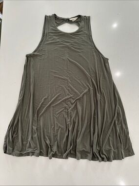 American Eagle Outfitters Olive Swing Tank Dress